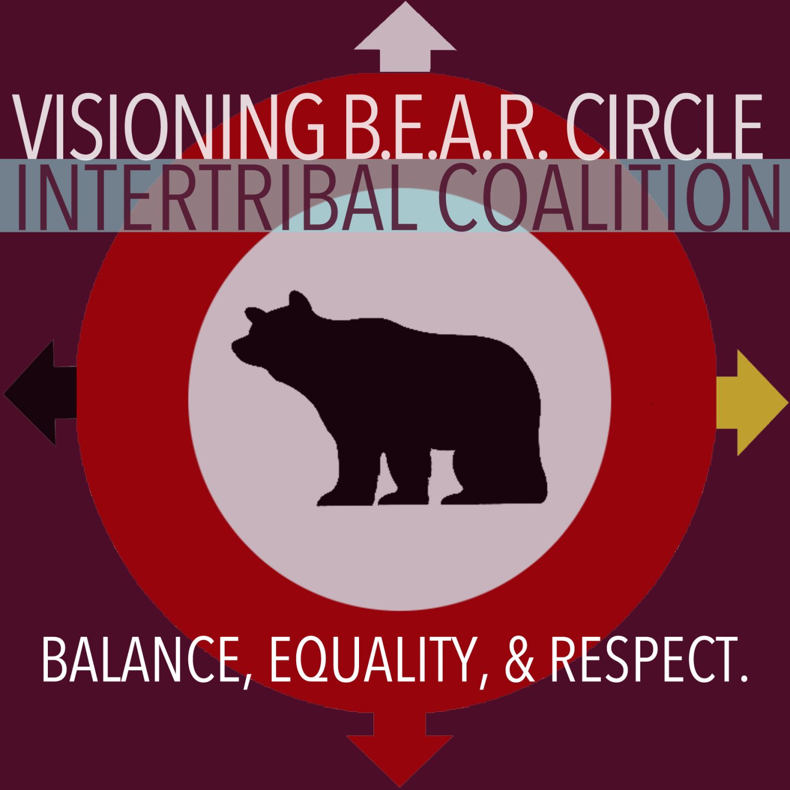 the logo for the visioning bear arc circle intertribal coalition.