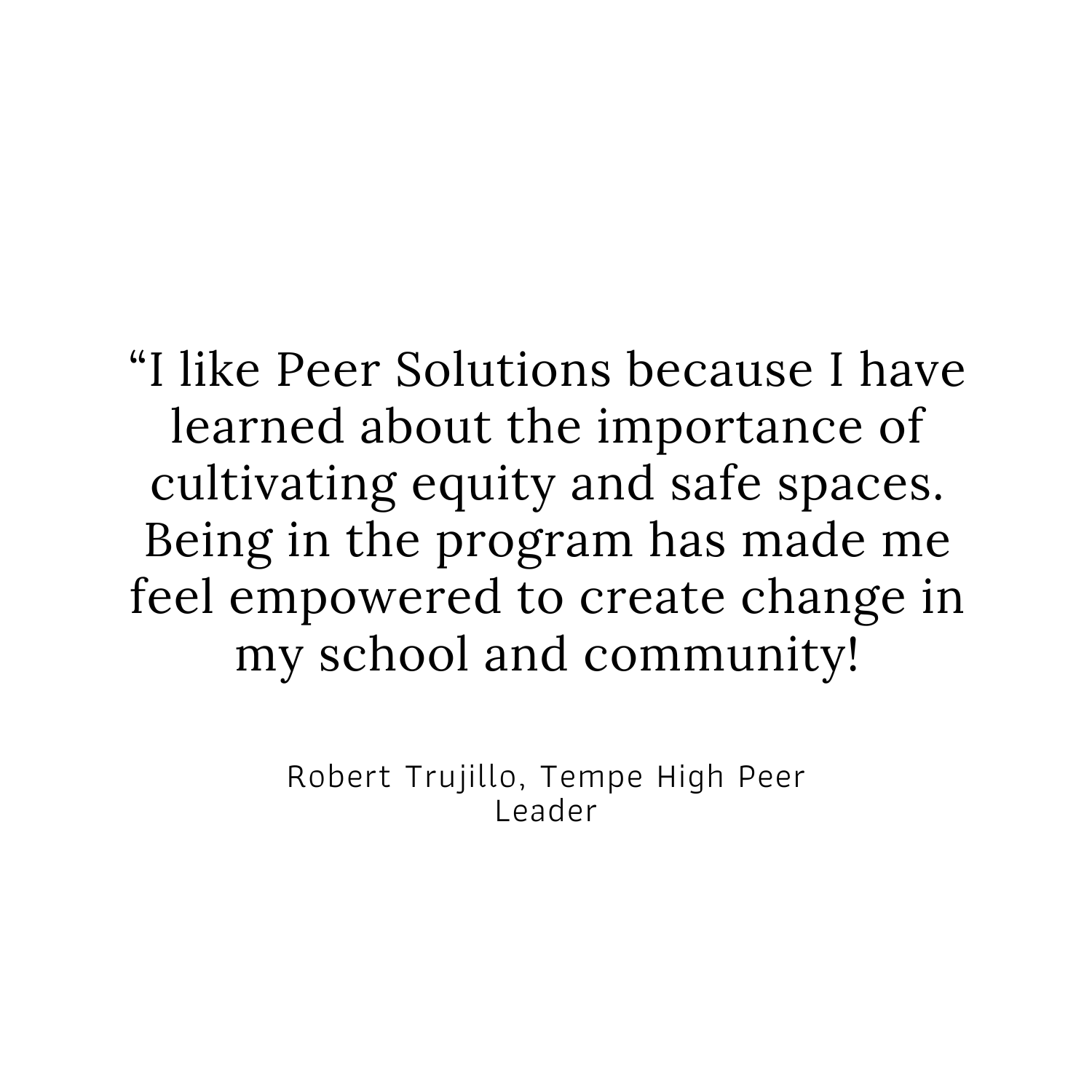 a quote from robert tuftu that says i like peer solutions because i have learned about the importance of.