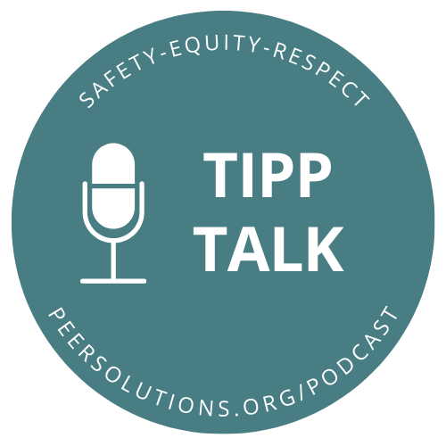 the tipp talk logo with the words safety equity respect.